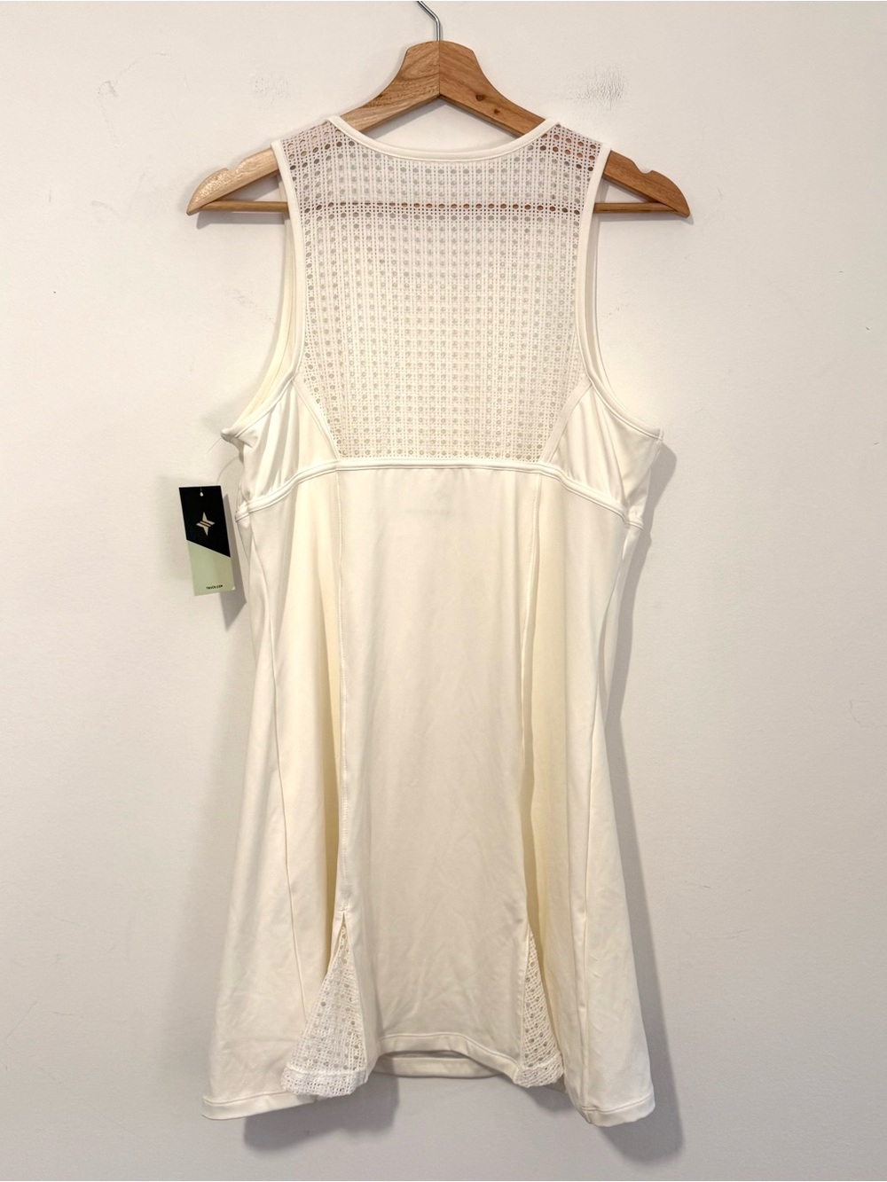 NWT Tuckernuck TNuck Sport Victoria Tennis Dress White Cane Lace Trim Large - Picture 4 of 5